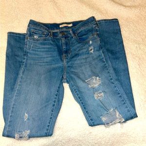 Ripped Levi’s jeans